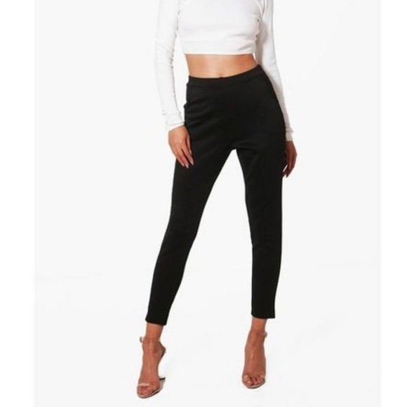 boohoo high waisted trousers